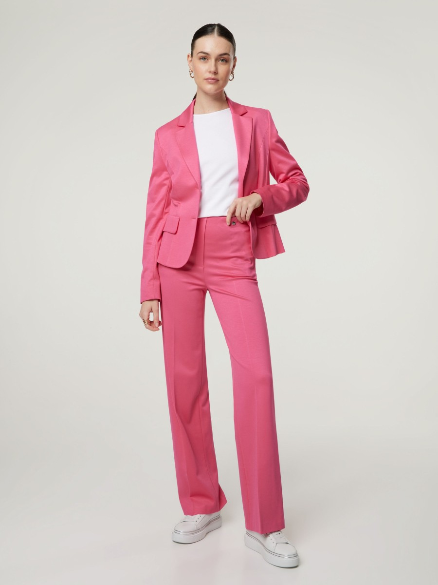 Frauen Marc Cain Anzuge | Businesshose Im Wide Fit Winder Pink