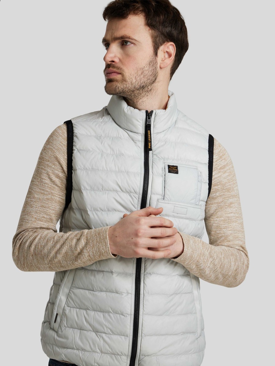 Manner PME Legend Gilets & Westen | Leichte Steppweste Weiss