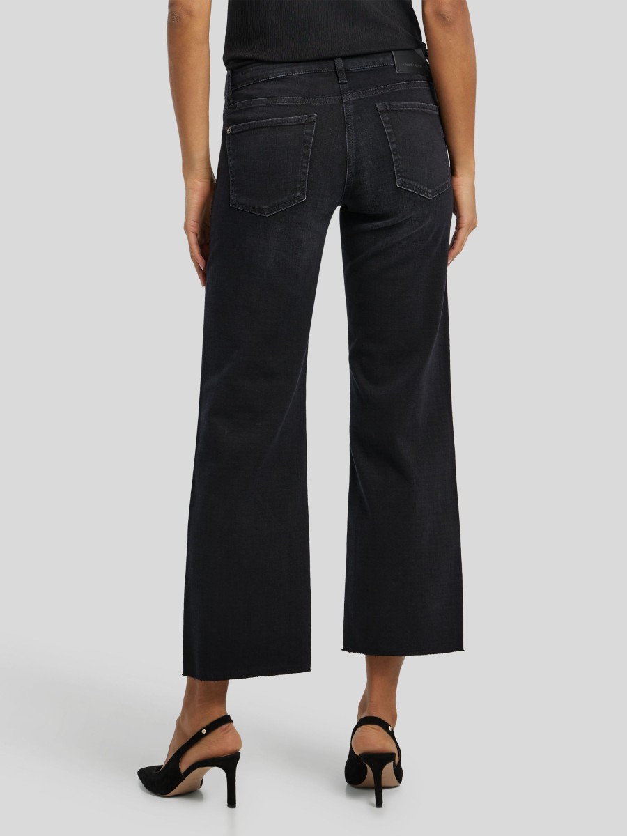 Frauen Cambio Jeans | Jeans Mit Wide Leg Tess Schwarz