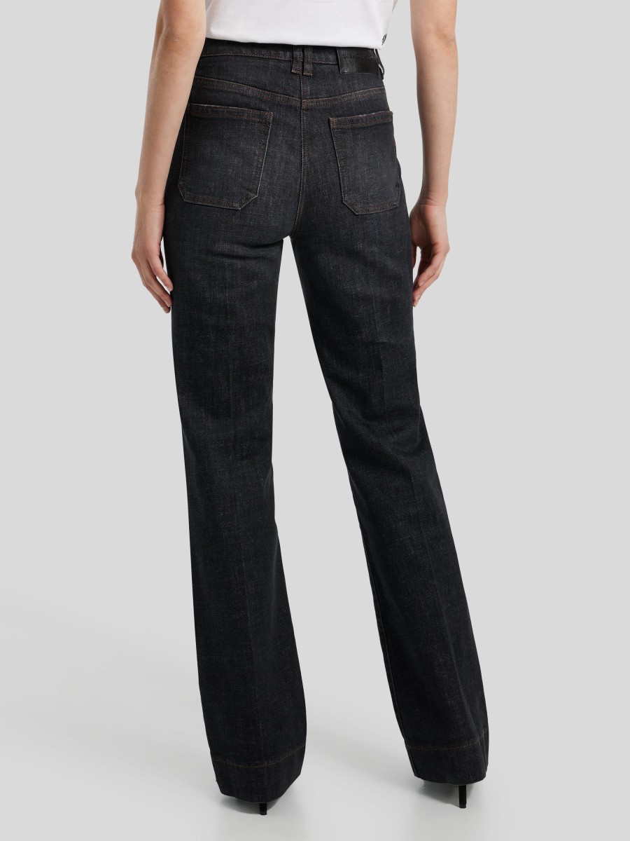 Frauen Luisa Cerano Jeans | Colordenim Wide Leg Anthrazit