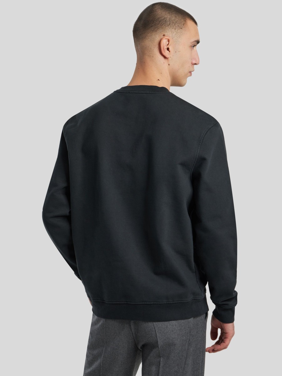 Manner AllSaints Hoodies & Sweatshirts | Sweatshirt Mit Logo Anthrazit