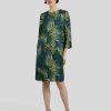 Frauen windsor. Kleider | Kleid Mit Federn-Print Multicolor