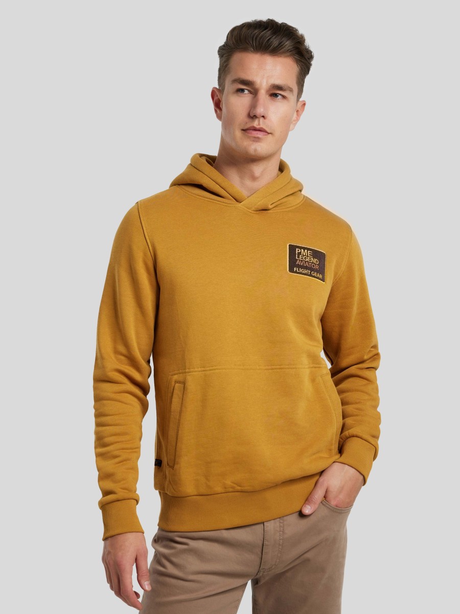 Manner PME Legend Hoodies & Sweatshirts | Hoodie Mit Logo Gelb