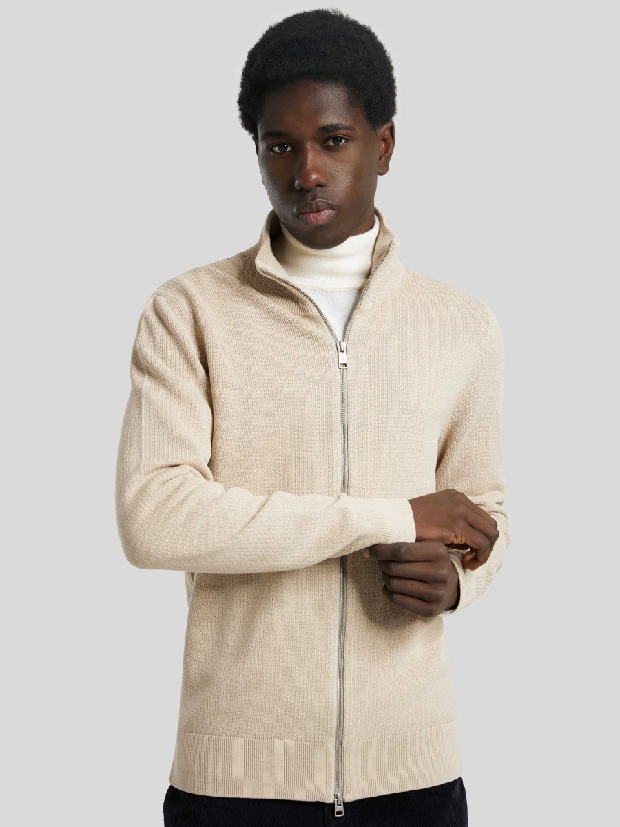 Manner Marc O Pullover & Strickjacken | Strickjacke Beige