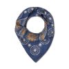 Manner L.B.M.1911 Schals & Tucher | Foulard Mit Floralem-Print Marine