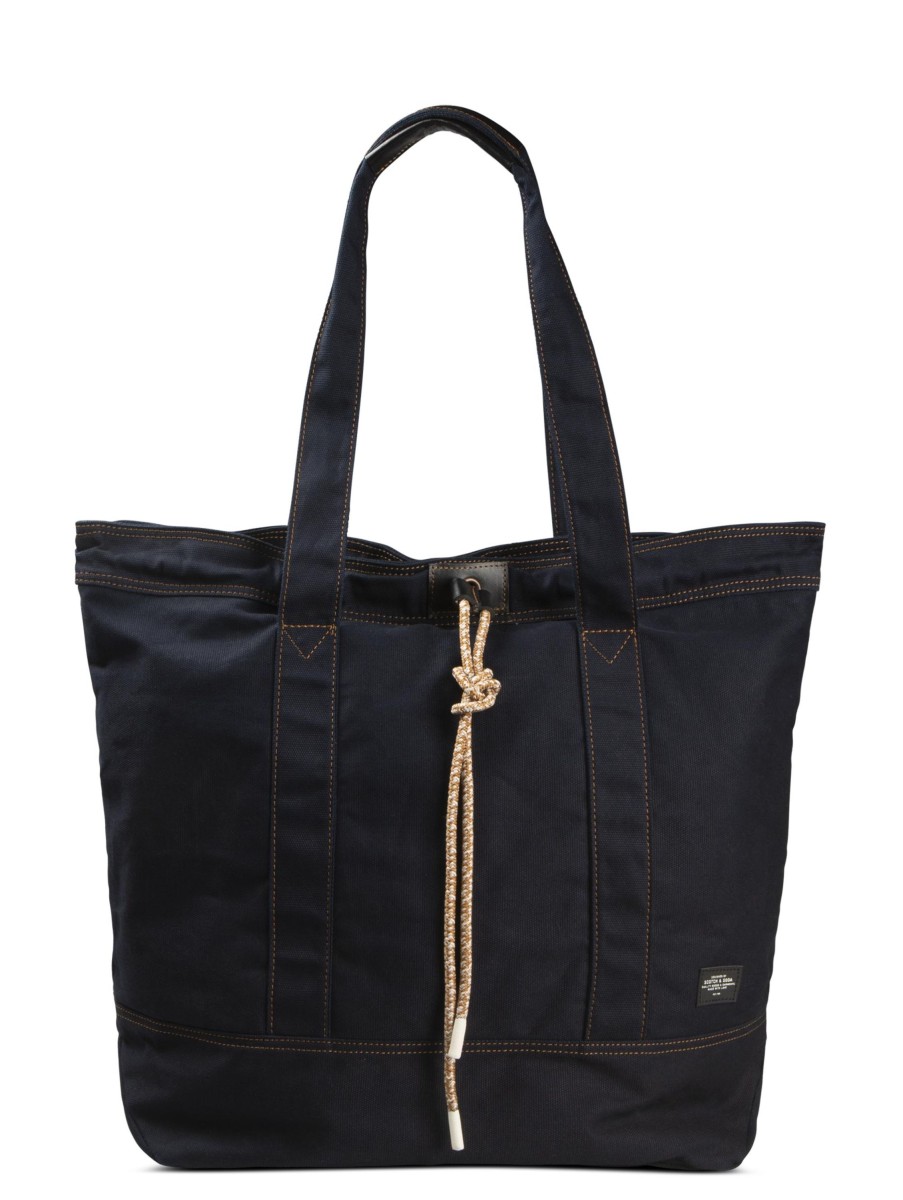 Manner Scotch & Soda Men Taschen & Portemonnaies | Shopper Im Denim-Look Dark Denim