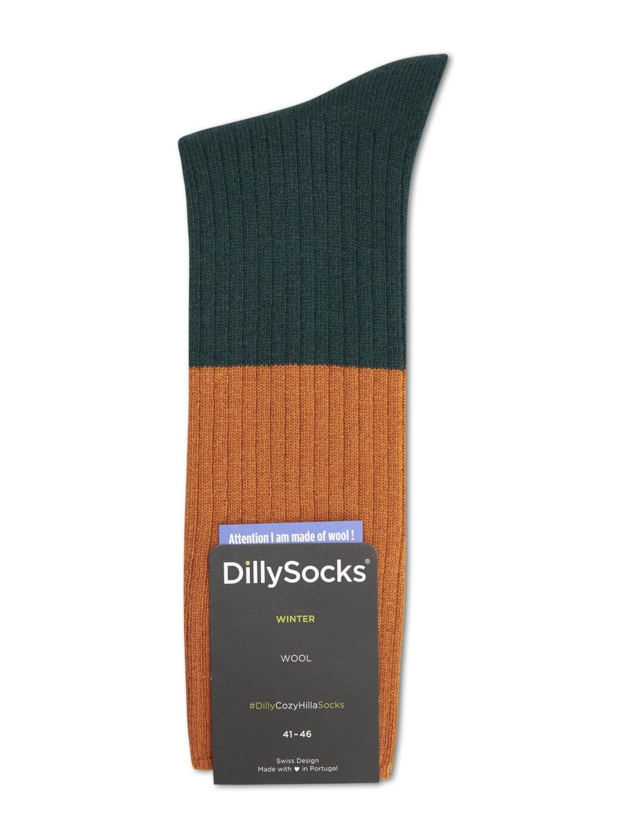 Manner Dilly Socks Wasche & Loungewear | Wollsocken Cozy Hilla Grun