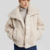 Frauen iBlues Jacken | Jacke Im Teddy-Look Beige