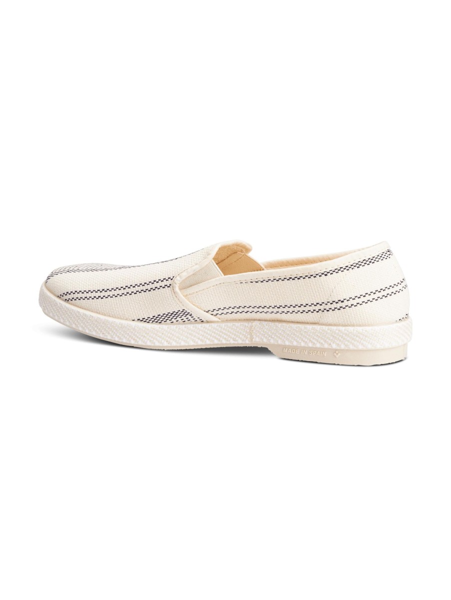 Manner Rivieras Loafers & Slippers | Slipper Marine Ecru