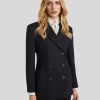 Frauen Max Mara Studio Blazer | Doppelreihiger Blazer Monique Schwarz