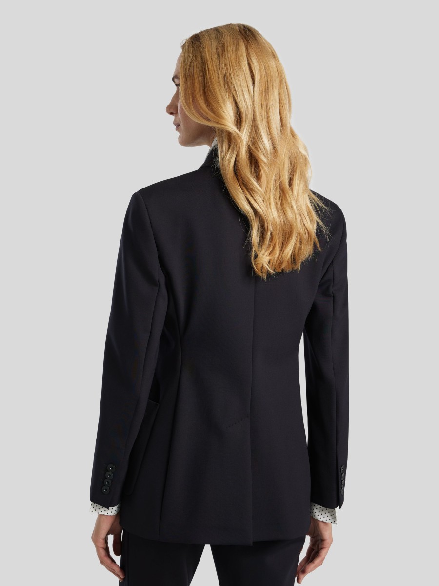 Frauen Max Mara Studio Blazer | Doppelreihiger Blazer Monique Schwarz