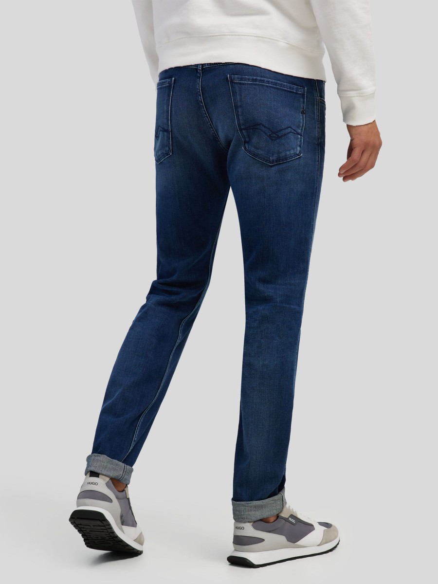 Manner Replay Jeans | Jeans Im Slim Fit Anbass X-Light Dark Denim