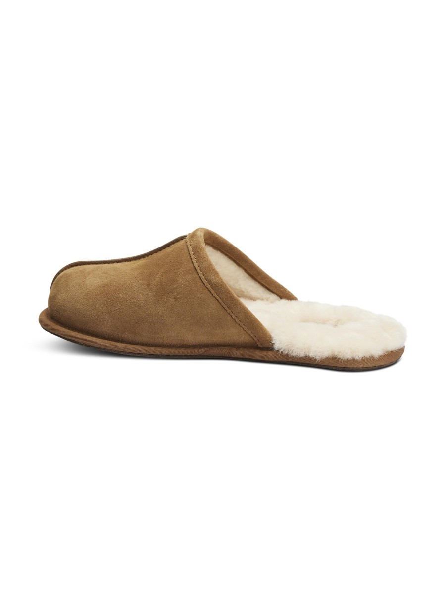 Manner Ugg Loafers & Slippers | Lederslipper Scuff Hellbraun