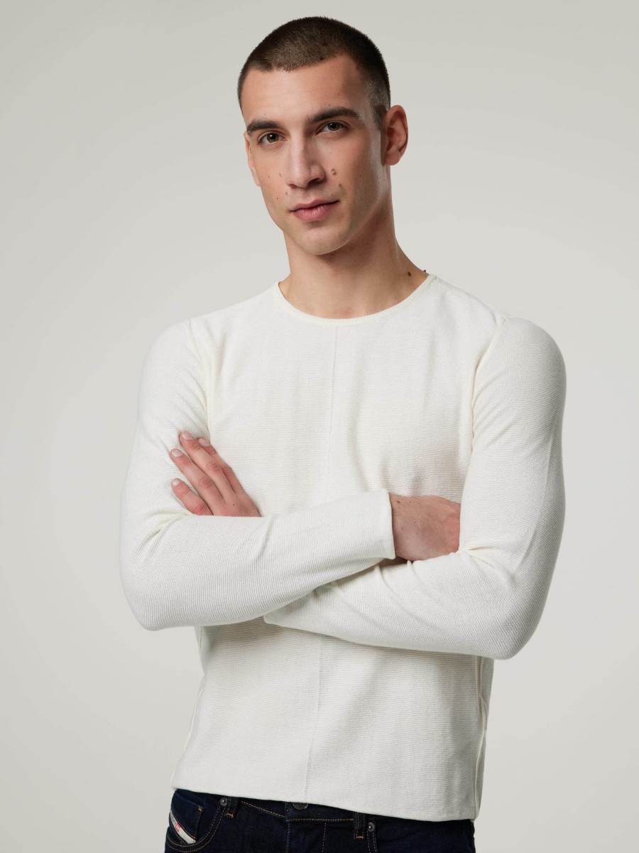 Manner Replay Pullover & Strickjacken | Strickpullover Weiss