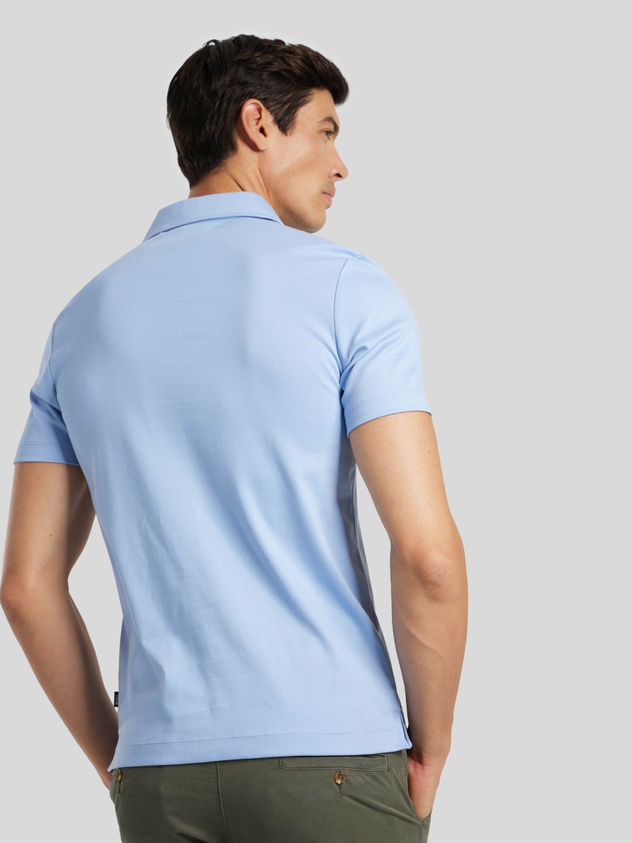 Manner BOSS Men Polo-Shirts | Polo-Shirt Im Slim Fit Palosh Hellblau