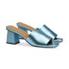 Frauen Pedro Miralles Sandalen & Sandaletten | Mules Mit Blockabsatz Hellblau