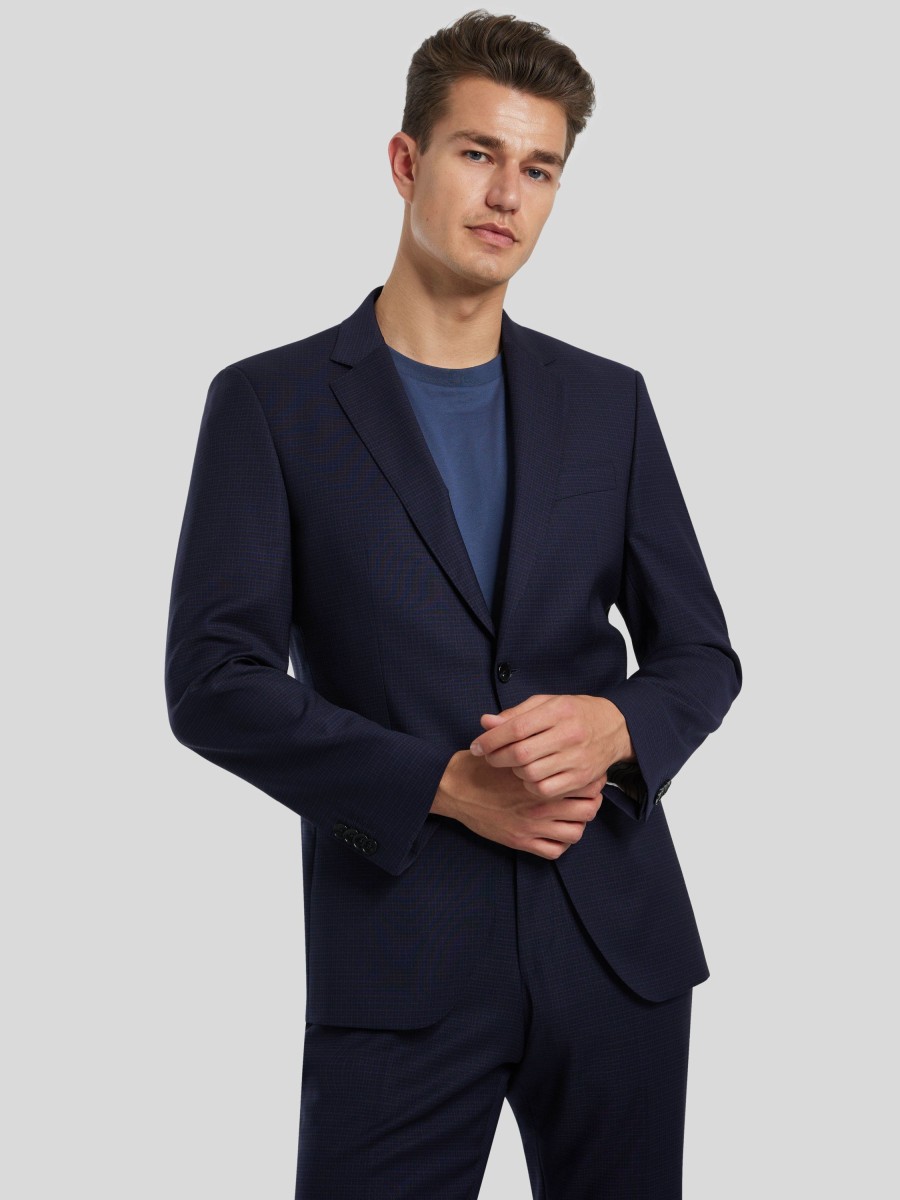 Manner BOSS Men Anzuge | Anzug 2-Teilig Im Slim Fit Marine