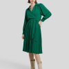 Frauen Suncoo Kleider | Kleid Mit Plissee Grun