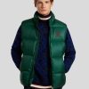 Manner Tommy Hilfiger Gilets & Westen | Daunenweste Mit Monogramm Grun