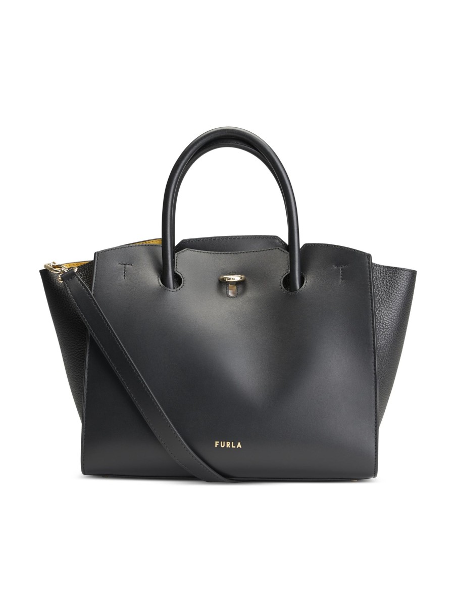 Frauen Furla Taschen | Handtasche Genesi M Schwarz