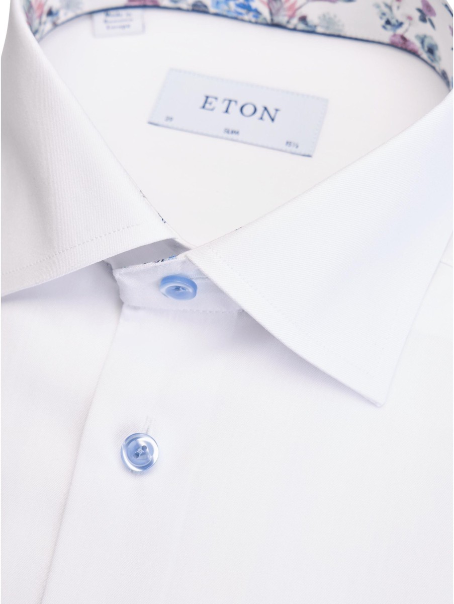 Manner Eton Hemden | Hemd Im Slim Fit Weiss