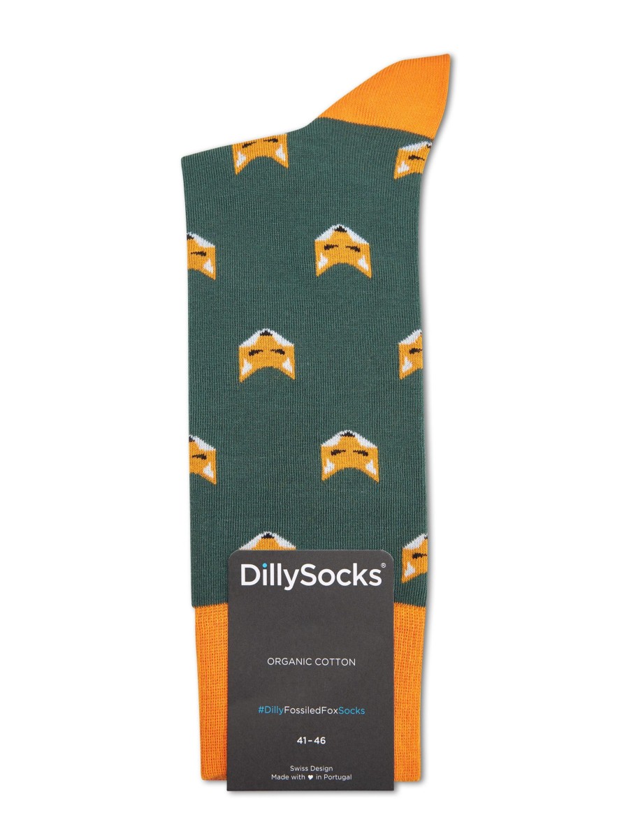 Manner Dilly Socks Wasche & Loungewear | Socken Fossiled Fox Grun