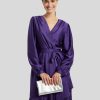 Frauen Swing Kleider | Cocktailkleid Violett