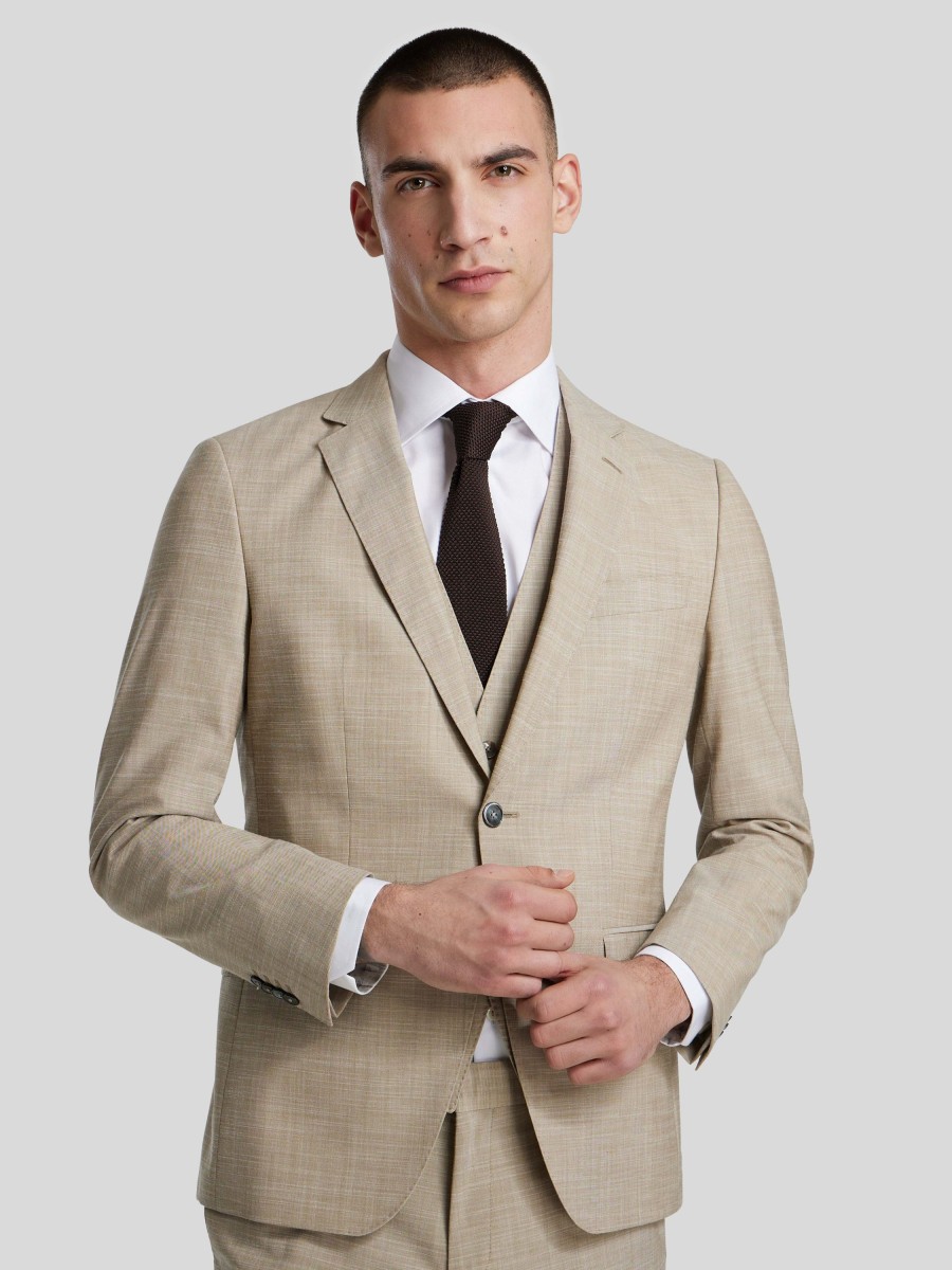 Manner BOSS Men Vestons | Veston Im Slim Fit Huge Beige