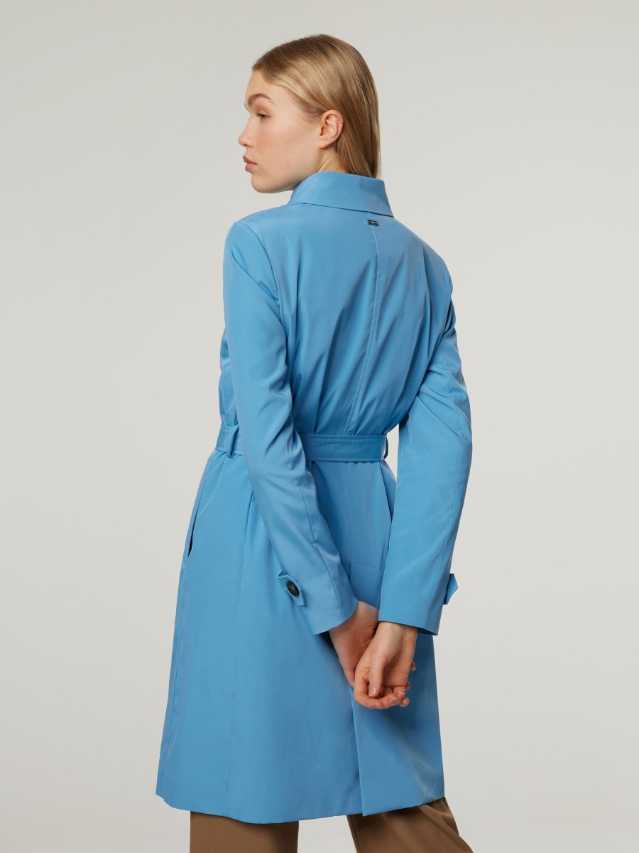 Frauen Cinzia Rocca Mantel | Trenchcoat Hellblau