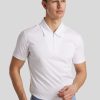 Manner Tiger of Sweden Polo-Shirts | Polo-Shirt Mit Reissverschluss Weiss