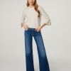 Frauen Cambio Jeans | Jeans Wide Leg Tess Mittelblau