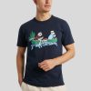 Manner Woolrich T-Shirts & Shirts | T-Shirt Mit Print Marine