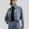 Frauen Drykorn Jacken | Jeansjacke Im Cropped Fit Danu Lightdenim