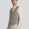 Manner Paul Kehl Gilets & Westen | Gilet Im Custom Fit Beige