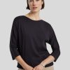 Frauen Marc Cain T-Shirts & Shirts | Langarmshirt Mit Tasche Marine