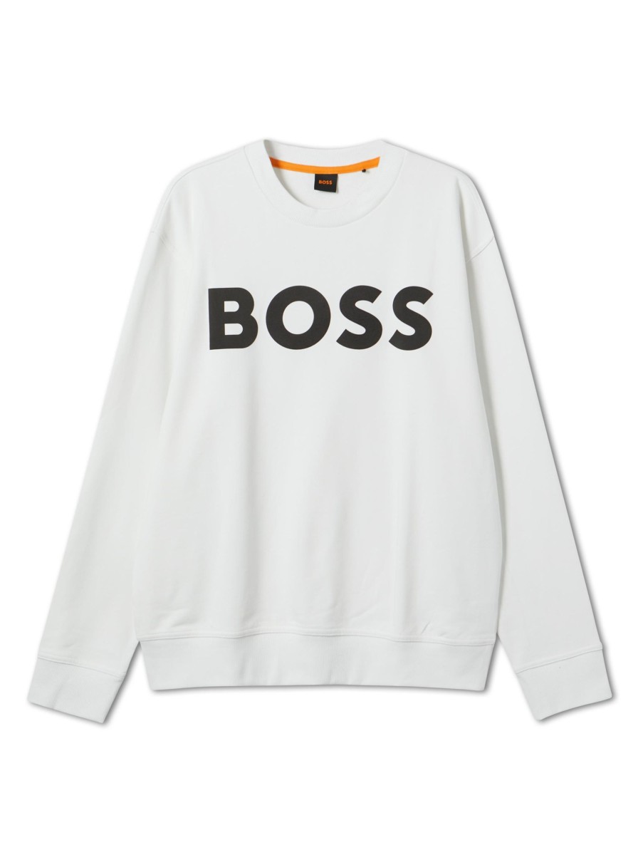 Manner Boss Orange Grosse Grossen | Sweatshirt Mit Logo Ecru