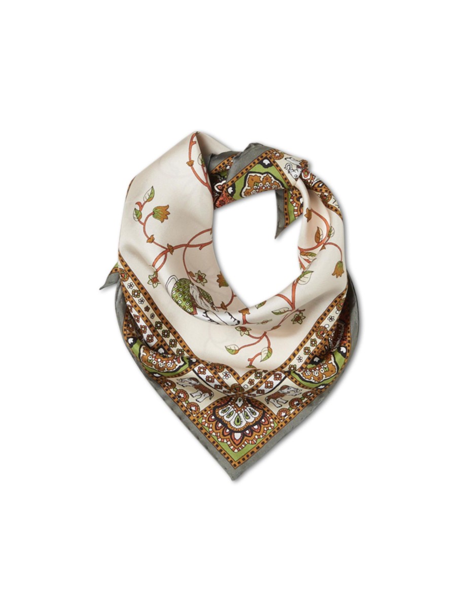 Frauen Roeckl Schals & Tucher | Foulard Mit Muster Oliv