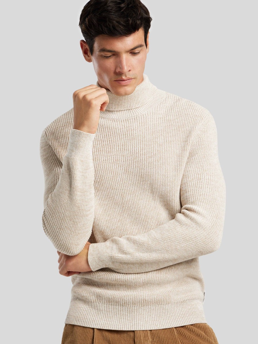 Manner Marc O Pullover & Strickjacken | Rollkragenpullover Beige