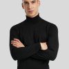 Manner Paul Kehl Pullover & Strickjacken | Rollkragenpullover Schwarz