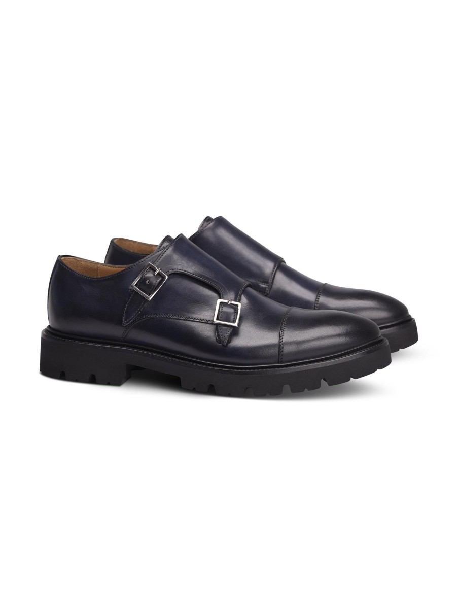 Manner Paul Kehl Business-Schuhe | Double Monks Marine