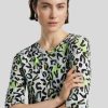 Frauen Marc Cain T-Shirts & Shirts | Shirt Mit Print Hellblau