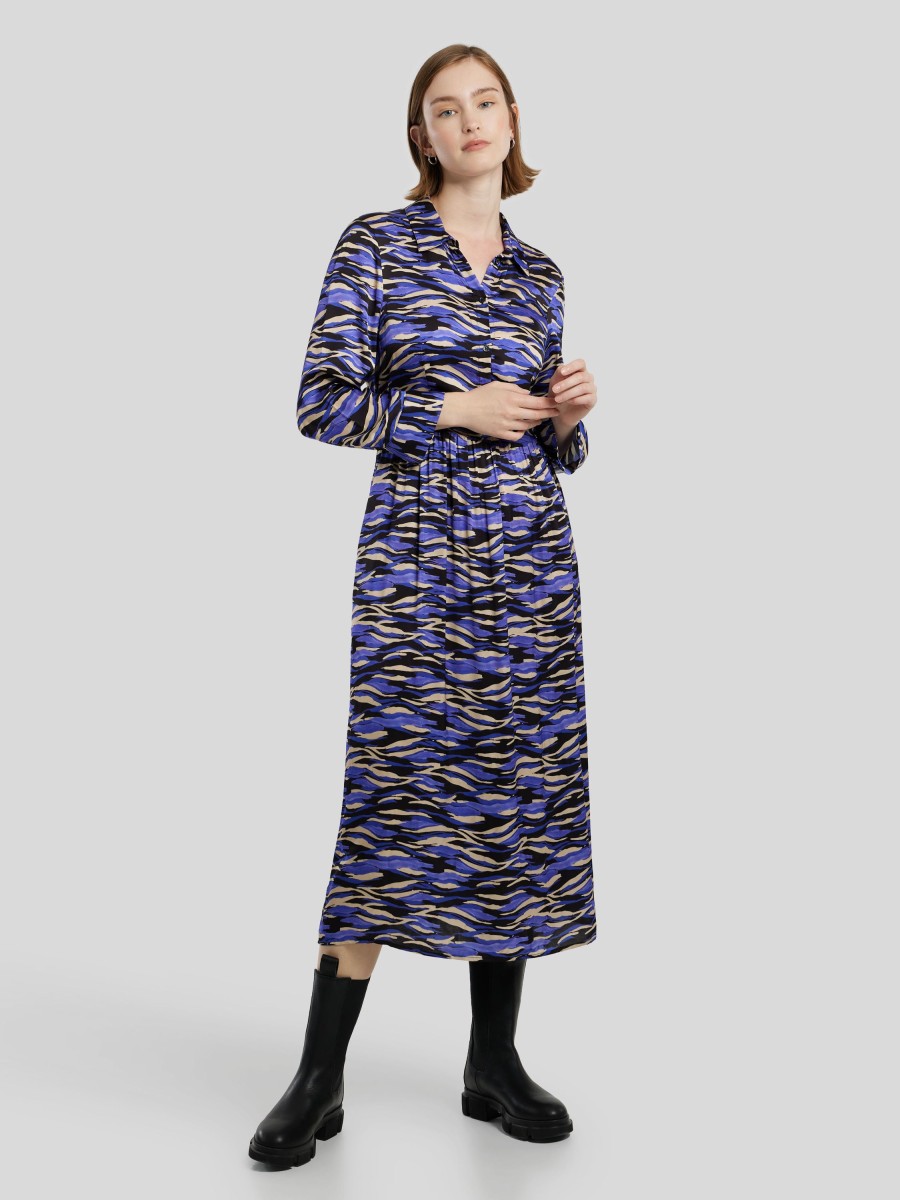 Frauen Cinque Kleider | Maxikleid Mit Print Cidavi Royal