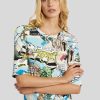 Frauen Marc Cain T-Shirts & Shirts | Shirt Mit Comic Print Multicolor