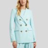 Frauen Luisa Cerano Blazer | Doppelreihiger Blazer Acqua