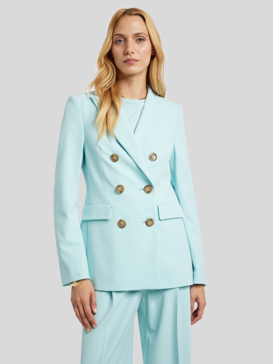 Frauen Luisa Cerano Blazer | Doppelreihiger Blazer Acqua