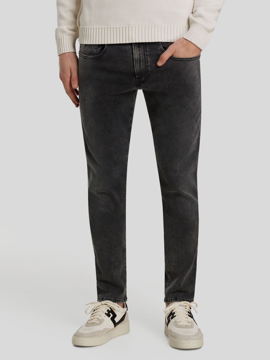 Manner Replay Jeans | Jeans Im Slim Fit Anbass Anthrazit