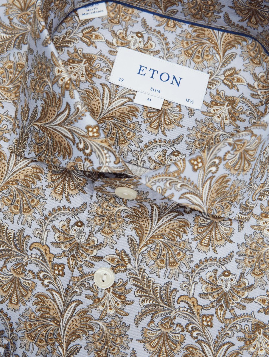 Manner Eton Hemden | Hemd Im Slim Fit Ecru