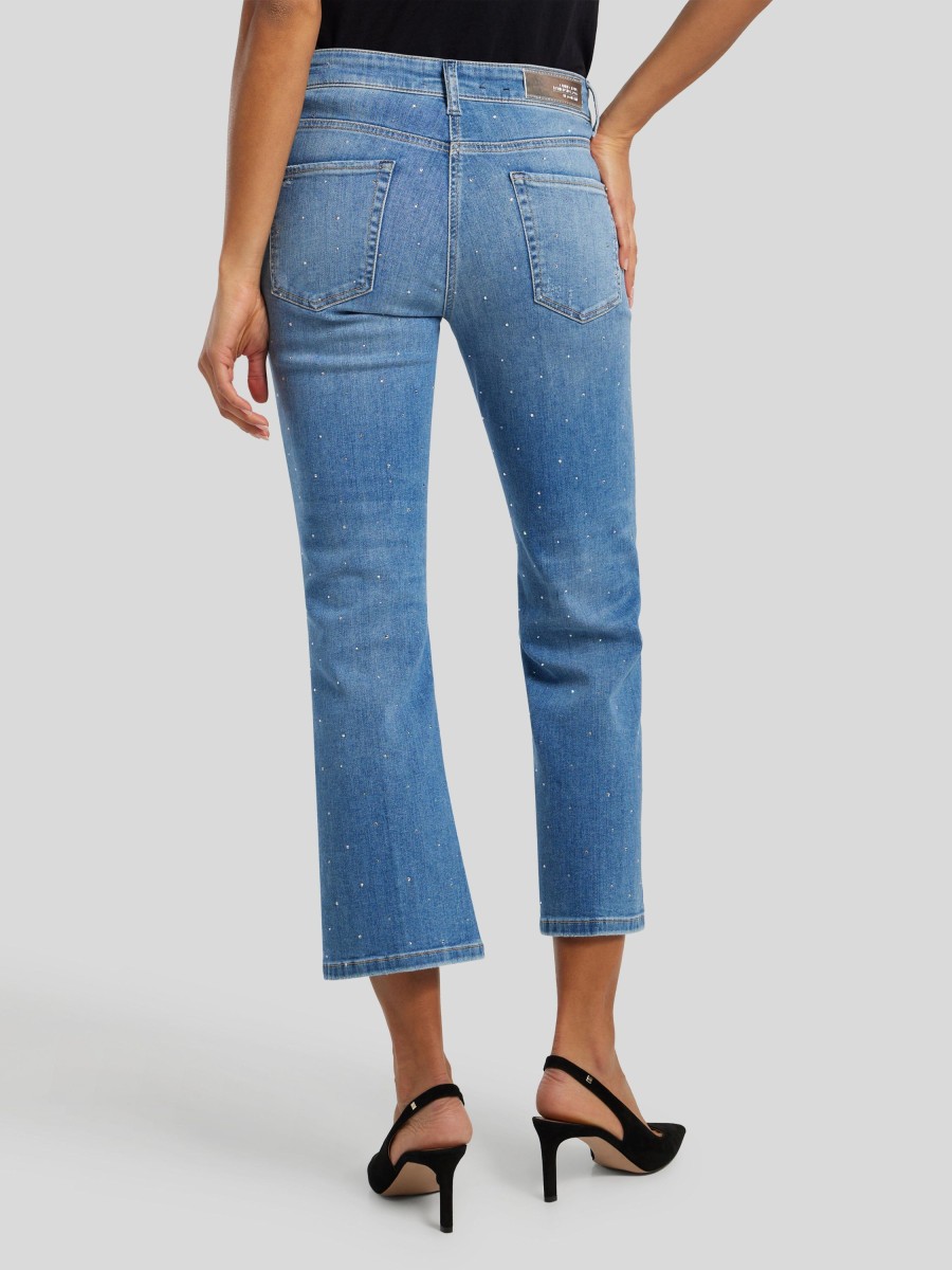 Frauen Cambio Jeans | Jeans Paris Easy Kick Mittelblau