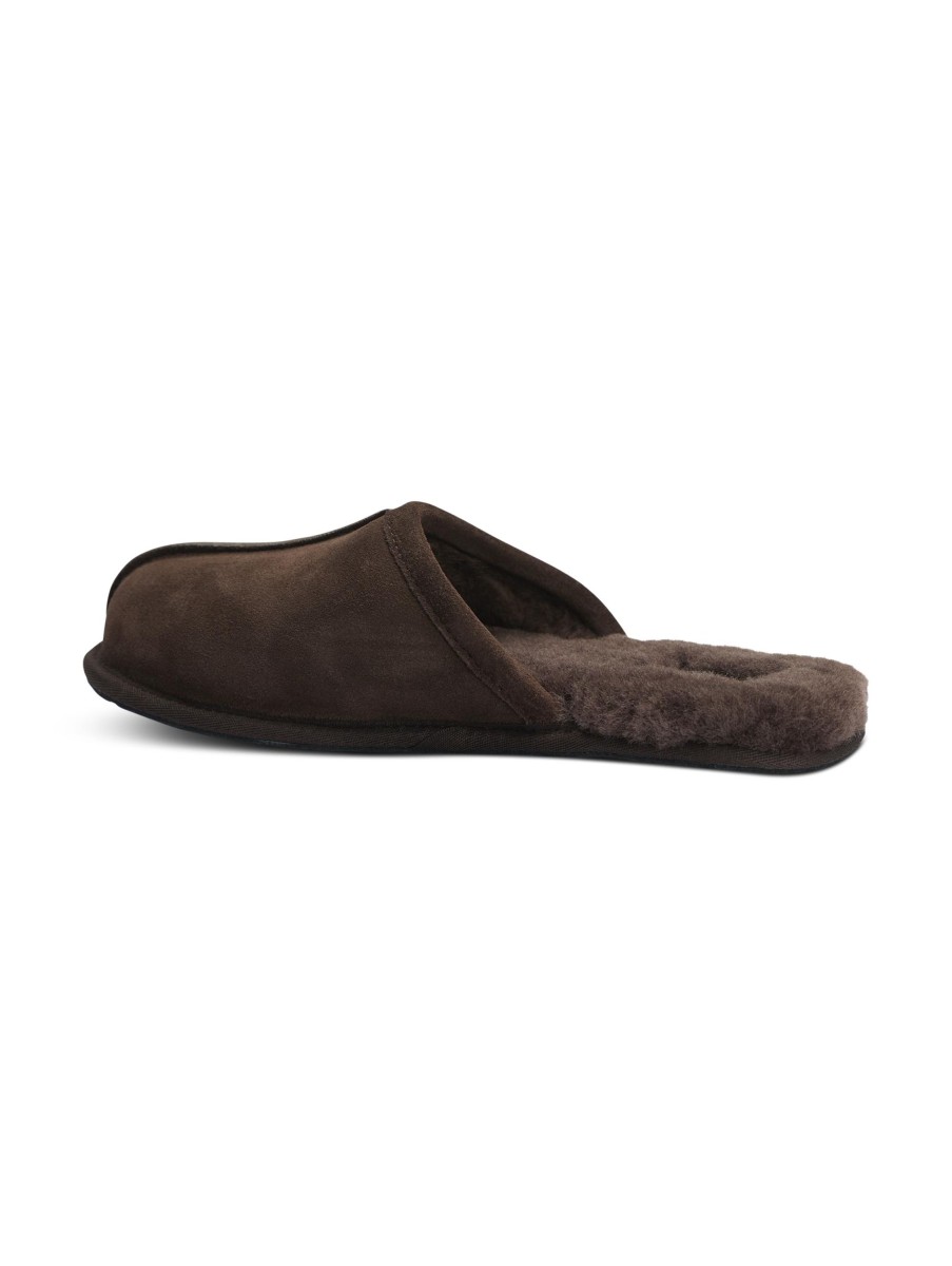 Manner Ugg Loafers & Slippers | Lederslipper Scuff Braun