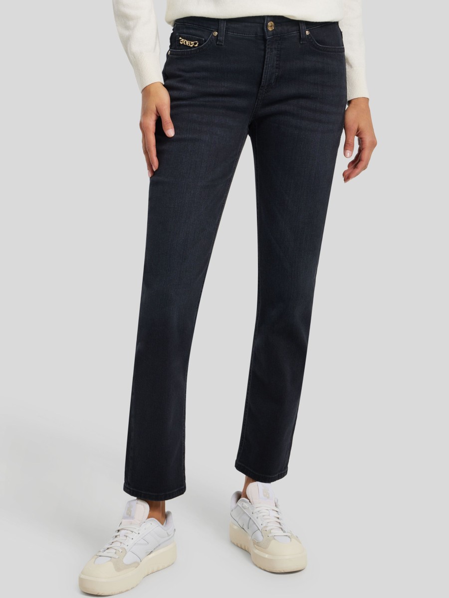 Frauen Cambio Jeans | Jeans Cropped Piper Schwarz